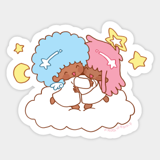 Pastel Twins Sticker